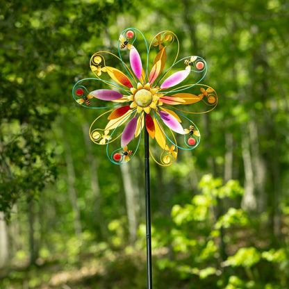 Enchanted Blossom Wind Spinner 74"H | Plow & Hearth