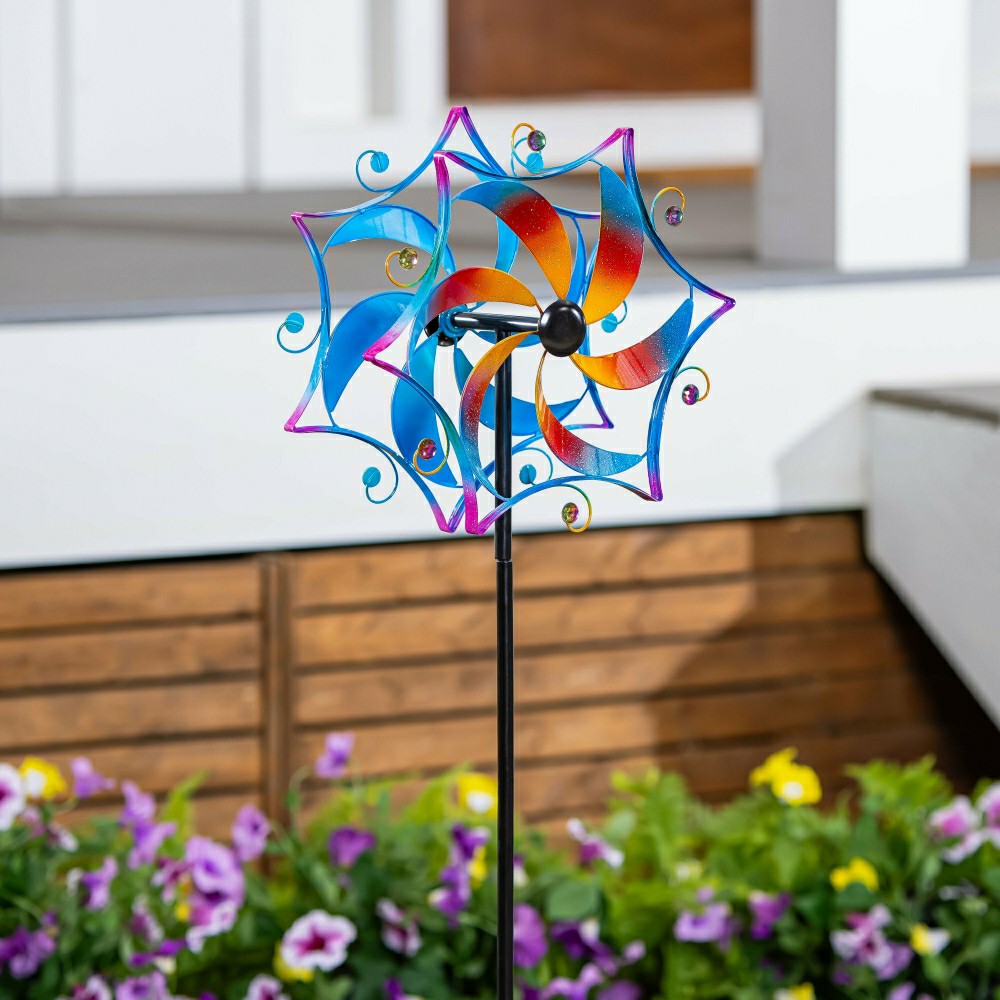 Whirling Mirage Wind Spinner 48"H | Plow & Hearth
