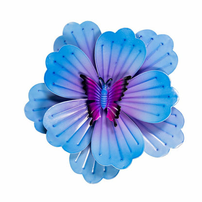 Metal Blooming Butterfly Wall Spinner 13"D | Plow & Hearth