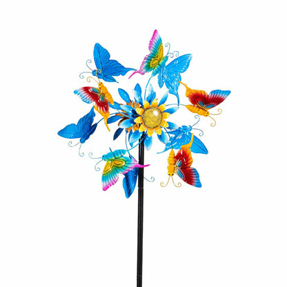 Butterfly Breeze Wind Spinner 74"H | Plow & Hearth