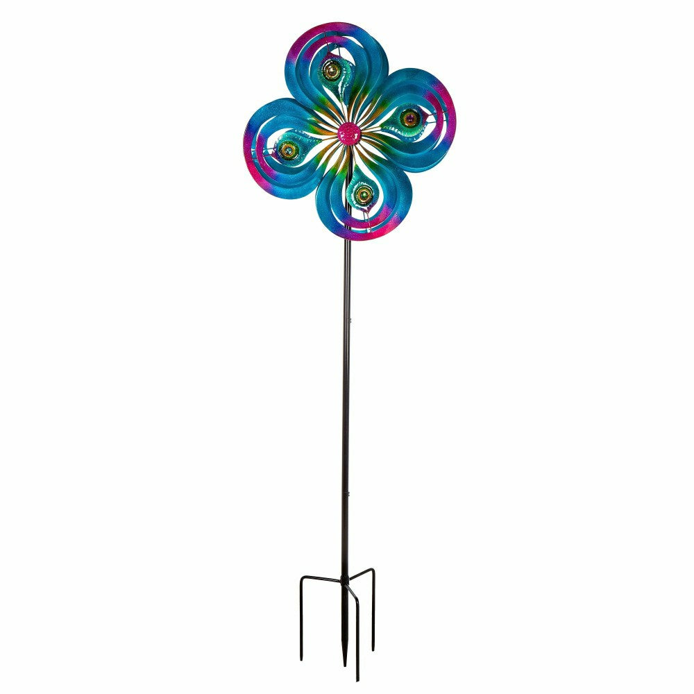 Peacock Swirls Wind Spinner | Plow & Hearth