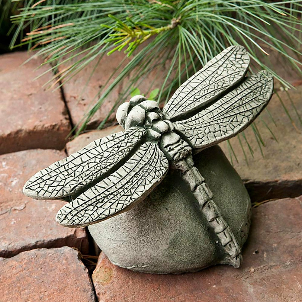USA-Made Handcrafted Cast-Stone Dragonfly | Plow & Hearth