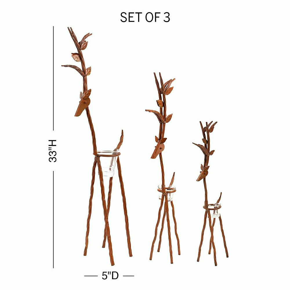 Rustic Reindeer, Set of 3 | Plow & Hearth