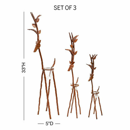Rustic Reindeer, Set of 3 | Plow & Hearth