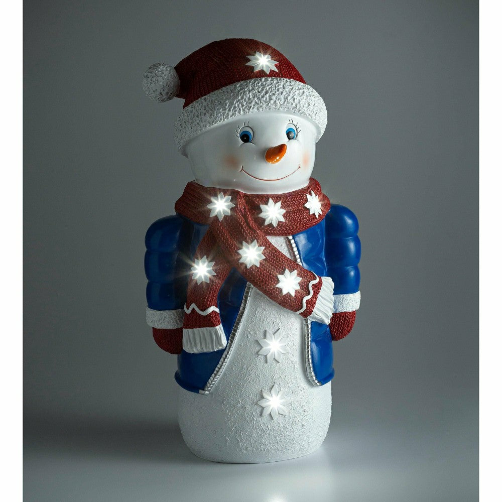 Lighted Snowman Shorty Statue | Plow & Hearth