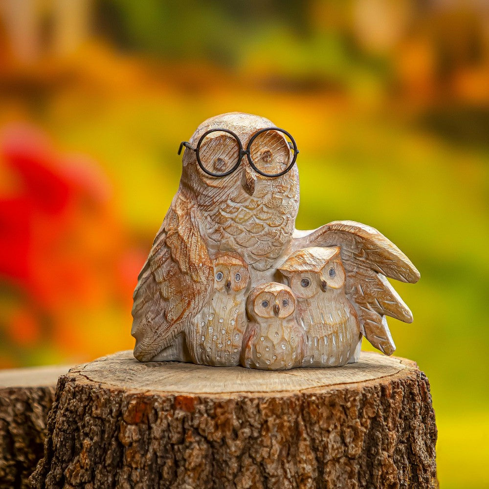 Studious Owl Statue, 7"H | Plow & Hearth