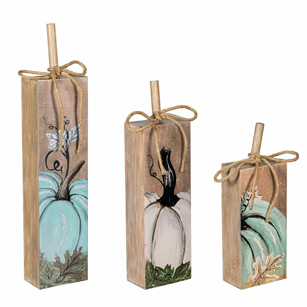 Harvest Pumpkin Metal Statue, Set | Plow & Hearth
