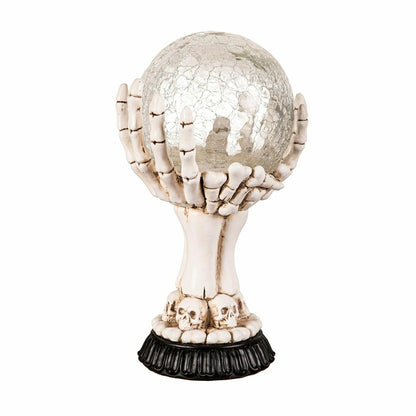 Haunted House LED Skull Hand Globe Statuary | Plow & Hearth