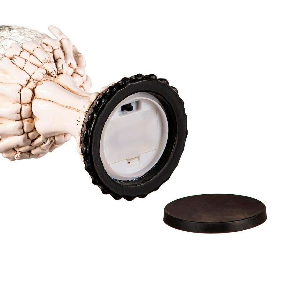 Haunted House LED Skull Hand Globe Statuary | Plow & Hearth