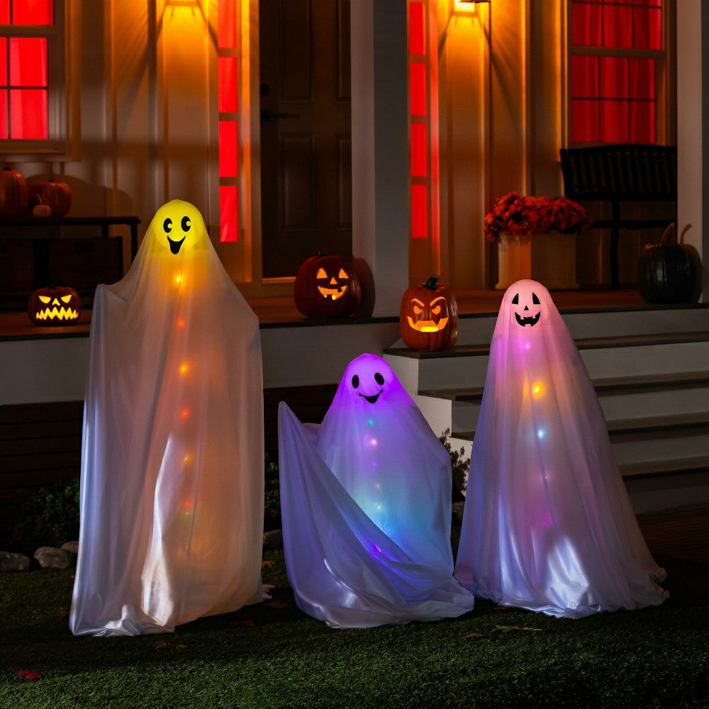 Lighted Ghost Stake, Set of 3 | Plow & Hearth