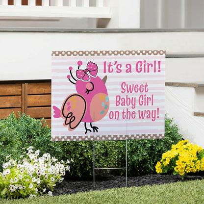 Sweet Baby Girl on the Way Yard Sign | Plow & Hearth