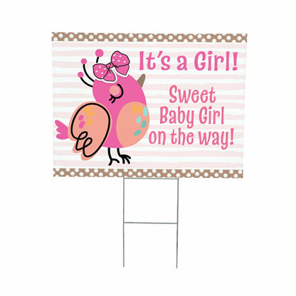 Sweet Baby Girl on the Way Yard Sign | Plow & Hearth