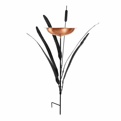 Single Cattail Birdbath | Plow & Hearth