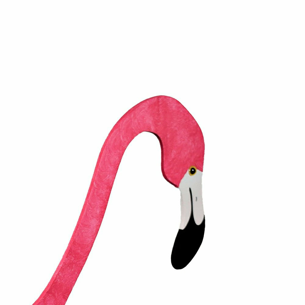 Hot Pink Dancing Flamingo Sculpture | Plow & Hearth