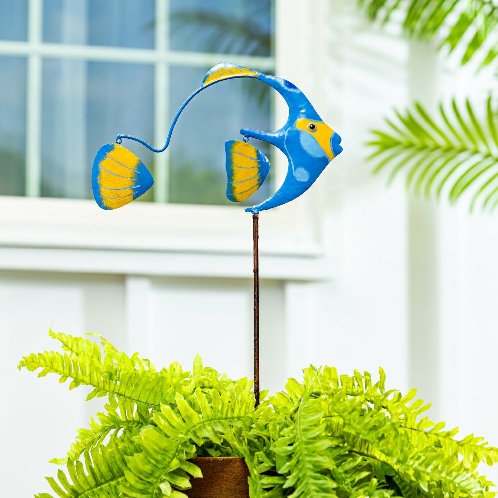 Metal Puffer Fish Stake | Plow & Hearth