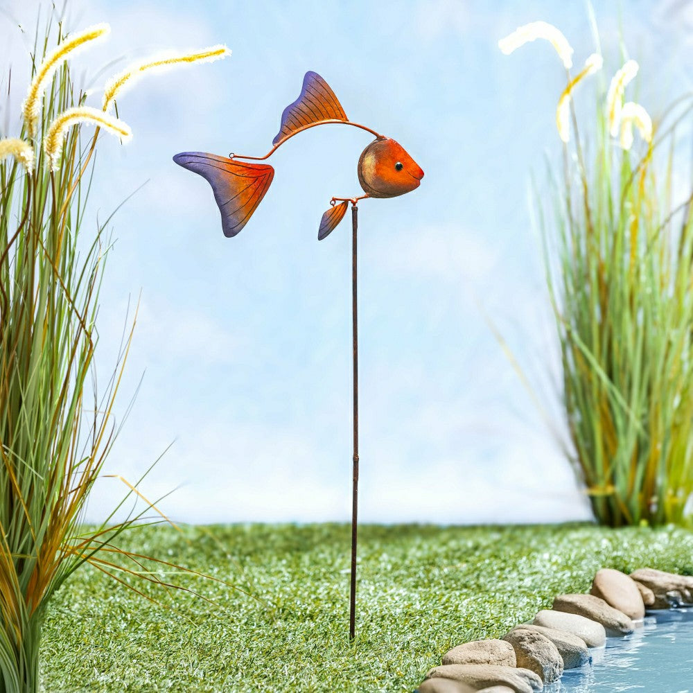 Metal Fish Garden Stake | Plow & Hearth