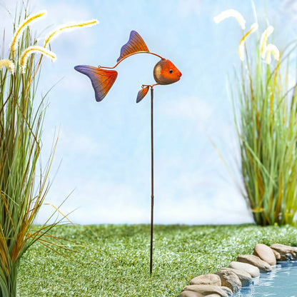 Metal Fish Garden Stake | Plow & Hearth