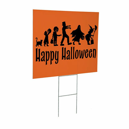 HALLOWEEN COROPLAST Yard Sign,"Happy Halloween",24"x18" | Plow & Hearth