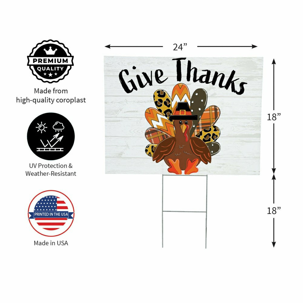 COROPLAST Yard Sign with H-Stake, 24"x18" | Plow & Hearth