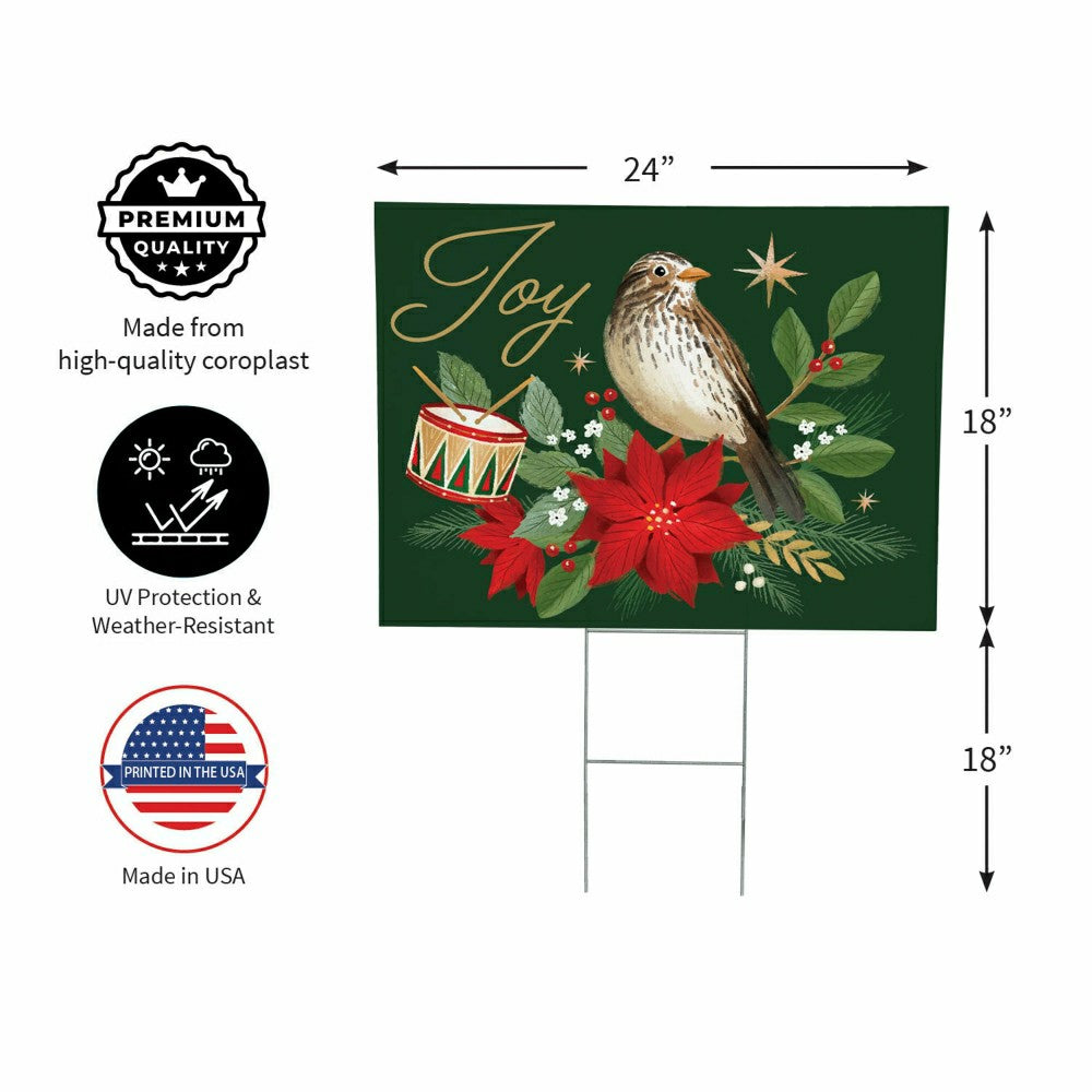 Joy COROPLAST Yard Sign, 24"x18" | Plow & Hearth