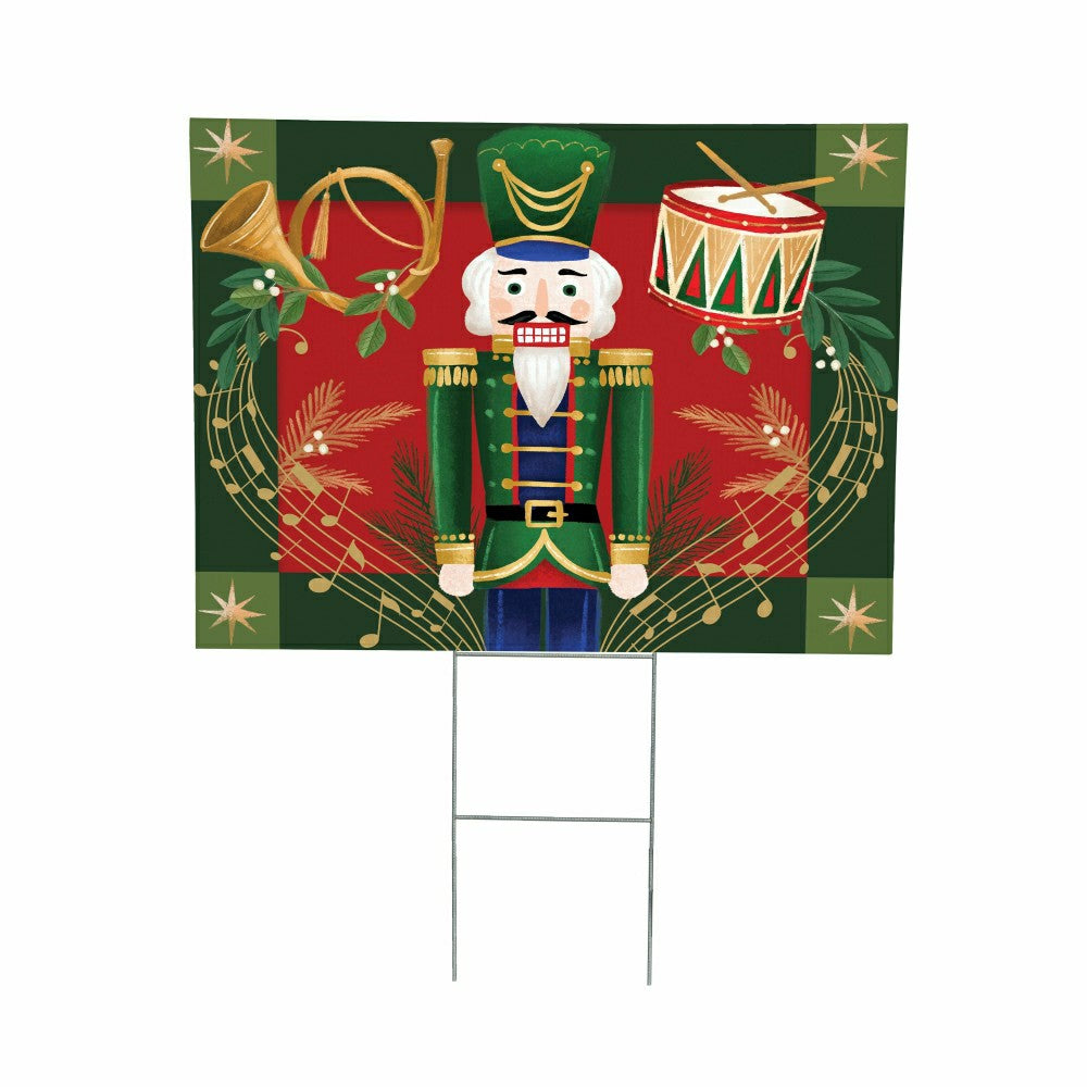 Nutcracker COROPLAST Yard Sign,24"x18" | Plow & Hearth