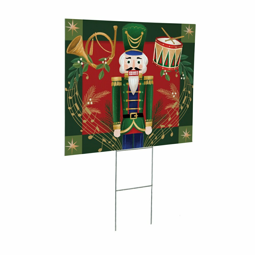 Nutcracker COROPLAST Yard Sign,24"x18" | Plow & Hearth