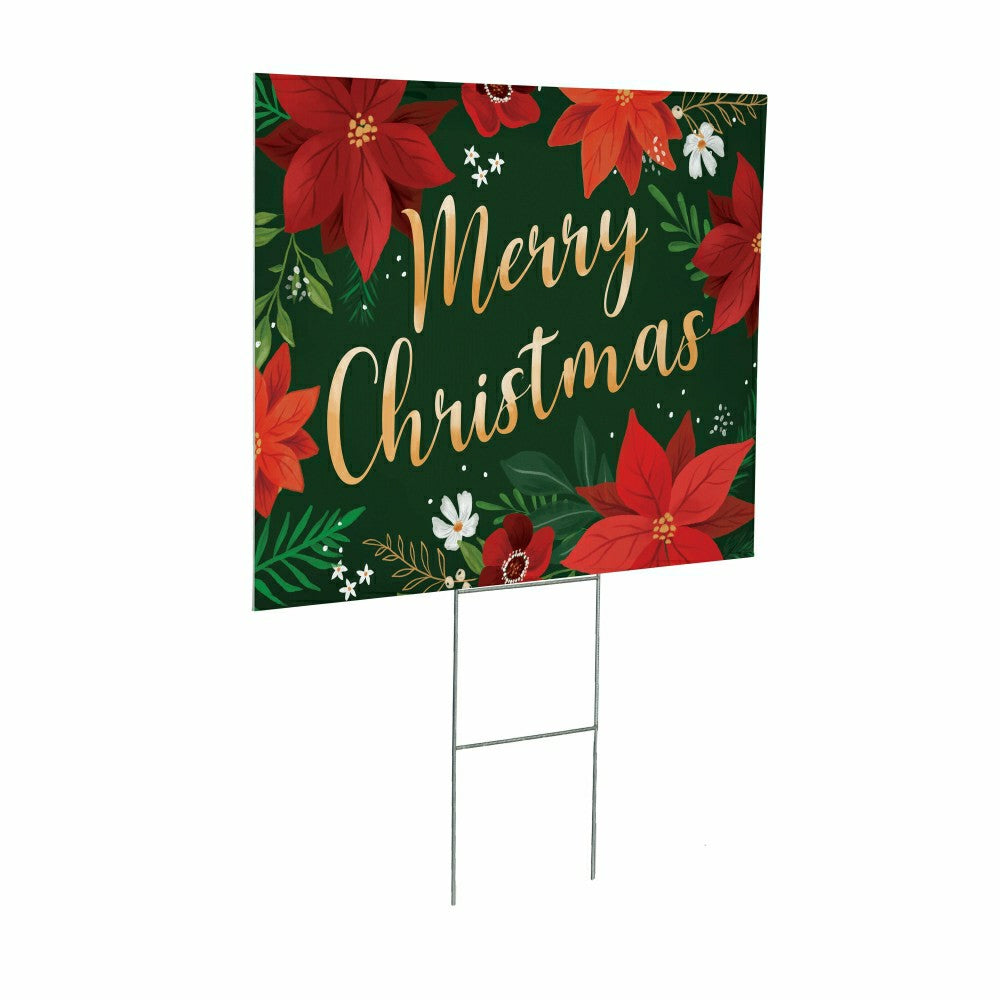 COROPLAST Yard Sign, "MERRY CHRISTMAS", 24"x18" | Plow & Hearth
