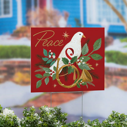 Dove of Peace COROPLAST Yard Sign, 24"x18" | Plow & Hearth