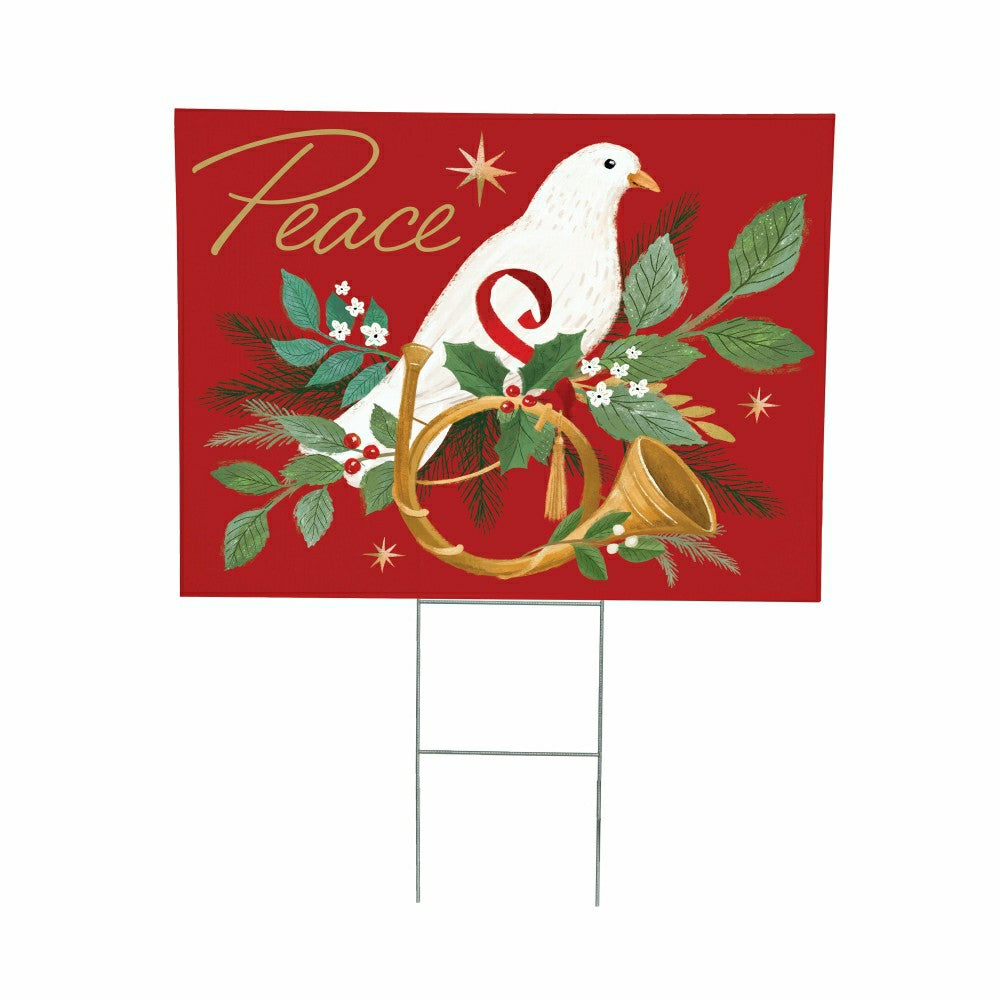 Dove of Peace COROPLAST Yard Sign, 24"x18" | Plow & Hearth