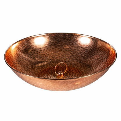What She Shed Rain Chain, Rain Chain Basin, Metal, Metallic Copper | Plow & Hearth