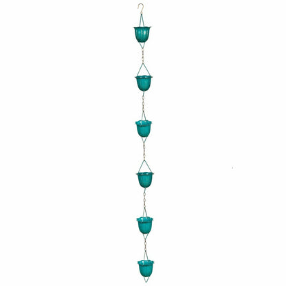 Blue Flower Cup Rain Chain | Plow & Hearth