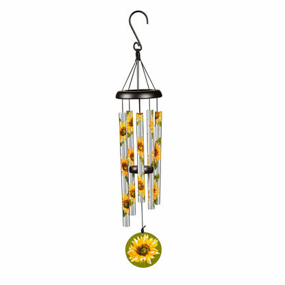Hand-Tuned Sunflower Wind Chime | Plow & Hearth