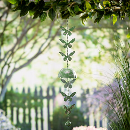 Garden of Wonder Outdoor Hanging Décor, Metal Butterfly, 15" | Plow & Hearth