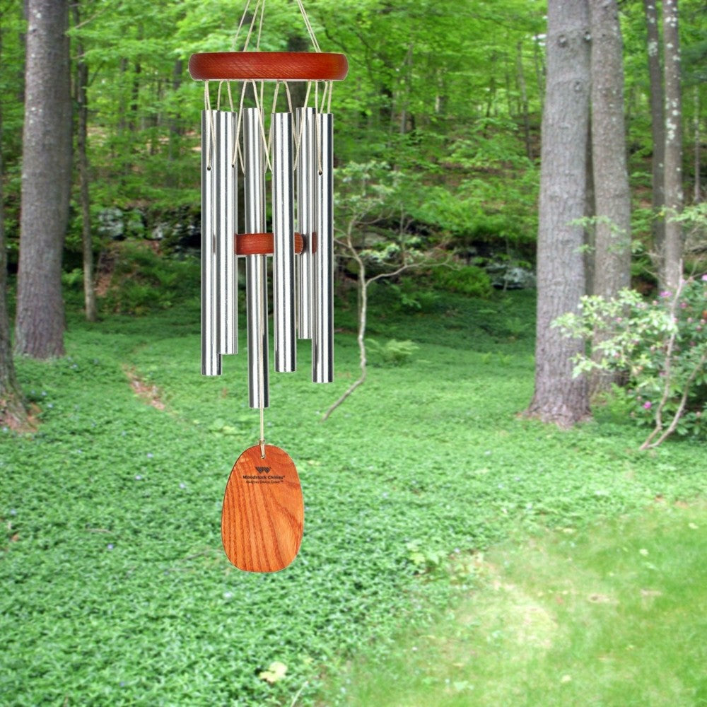 Small Weather-Resistant Aluminum & Bamboo Amazing Grace Tone Wind Chime | Plow & Hearth