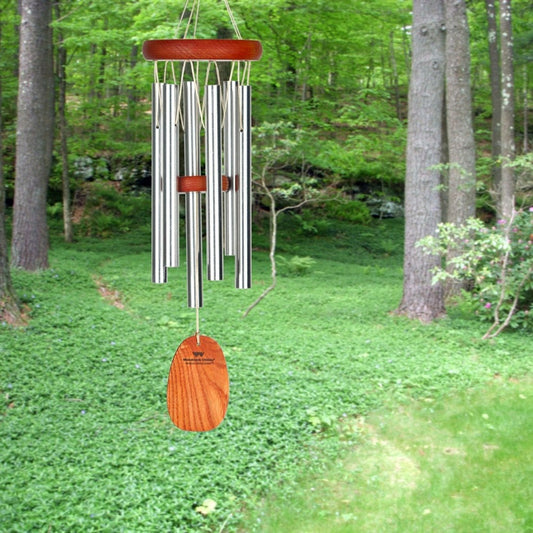 Small Weather-Resistant Aluminum & Bamboo Amazing Grace Tone Wind Chime | Plow & Hearth