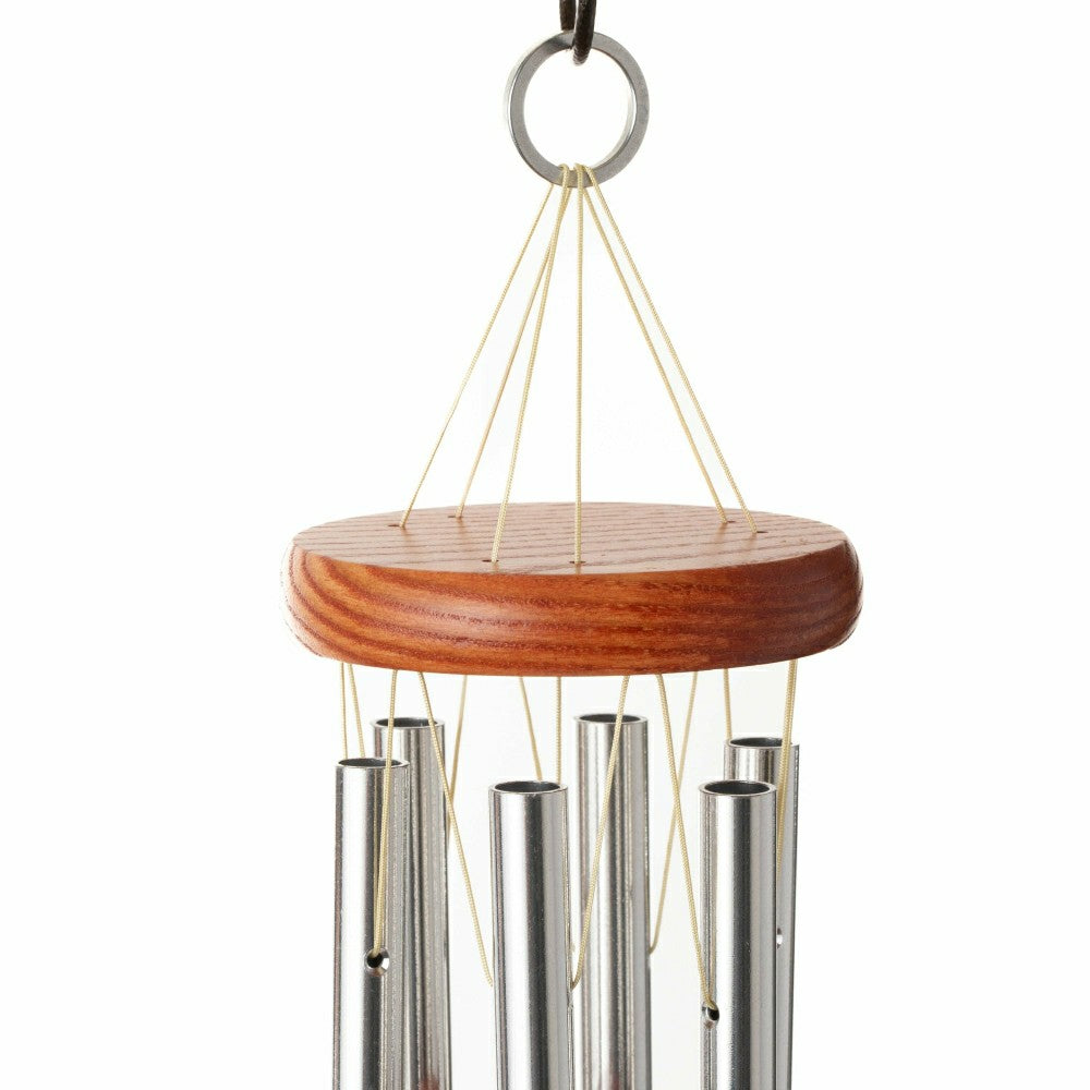 Small Weather-Resistant Aluminum & Bamboo Amazing Grace Tone Wind Chime | Plow & Hearth
