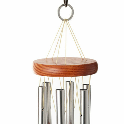 Small Weather-Resistant Aluminum & Bamboo Amazing Grace Tone Wind Chime | Plow & Hearth
