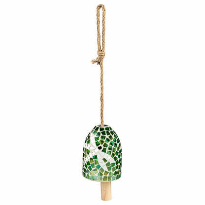 Green Dragonfly Mosaic Bell Chime | Plow & Hearth