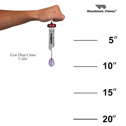 Woodstock Violet Gem Drop Chime | Plow & Hearth
