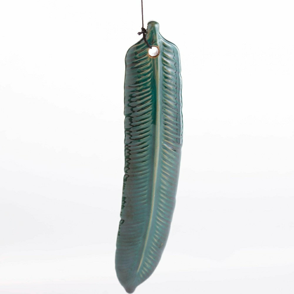 Bly-Green Porcelain Bell with Butterflies | Plow & Hearth