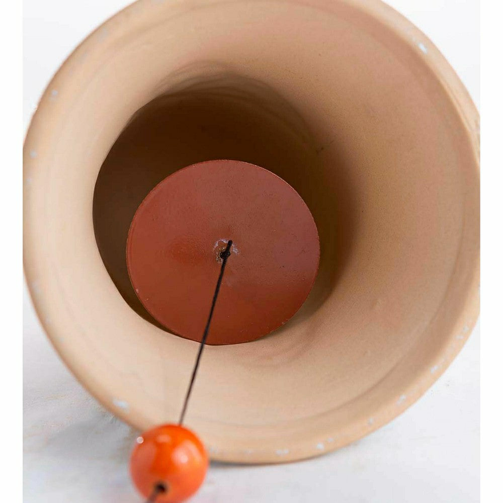 Bly-Green Porcelain Bell with Butterflies | Plow & Hearth