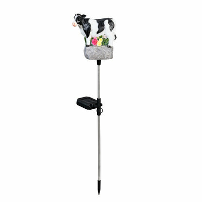Cow with Sound Solar Garden Stake | Plow & Hearth