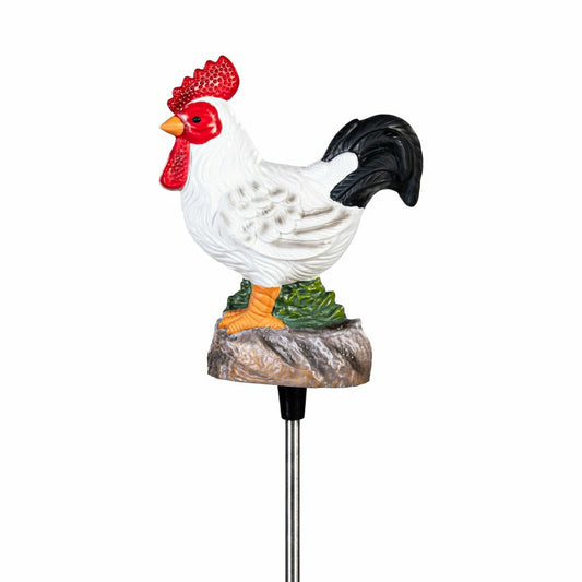 Rooster with Sound Solar Garden Stake | Plow & Hearth