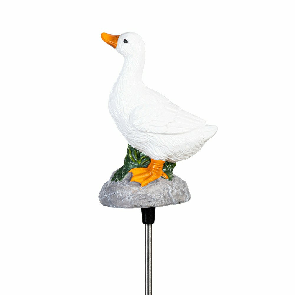 Goose with Sound Solar Garden Stake | Plow & Hearth