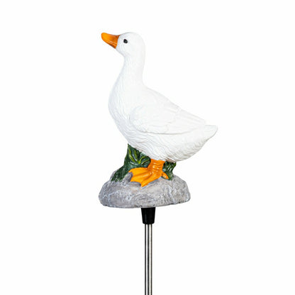 Goose with Sound Solar Garden Stake | Plow & Hearth