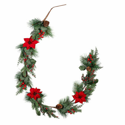 Feels Like The Holidays Garland Artificial Pine, 72”H | Plow & Hearth