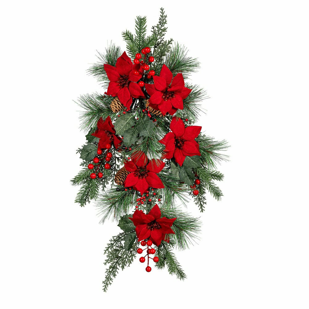 Feels Like The Holidays Swag Artificial, 28"H | Plow & Hearth
