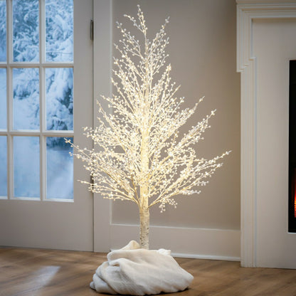 Winter Grove Tree White Berry LED Tree, 48" | Plow & Hearth