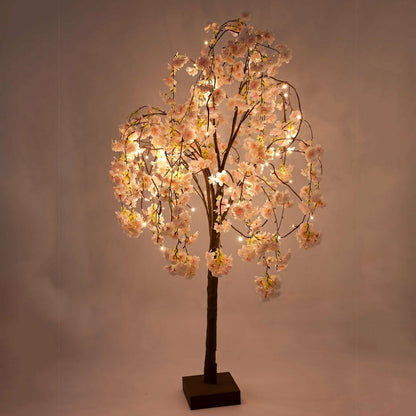 Small Lighted Faux Weeping Cherry Tree | Plow & Hearth