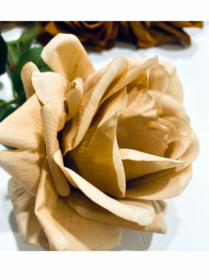 Artificial Real Touch Roses - Bundle of 10 | Plow & Hearth